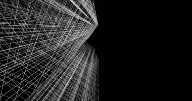 soyut mimari duvar kağıdı tasarımı, dijital konsept arkaplan