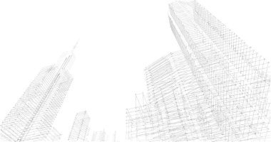 soyut mimari duvar kağıdı tasarımı, dijital konsept arkaplan