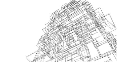 soyut mimari duvar kağıdı tasarımı, dijital konsept arkaplan