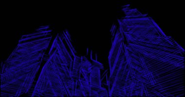 soyut mimari duvar kağıdı tasarımı, dijital konsept arkaplan