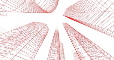 soyut mimari duvar kağıdı tasarımı, dijital konsept arkaplan