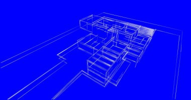 soyut mimari duvar kağıdı tasarımı, dijital konsept arkaplan