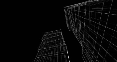 soyut mimari duvar kağıdı tasarımı, dijital konsept arkaplan