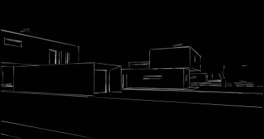 soyut mimari duvar kağıdı tasarımı, dijital konsept arkaplan