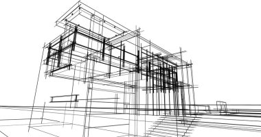 minimal geometrik mimari binalar tasarımı