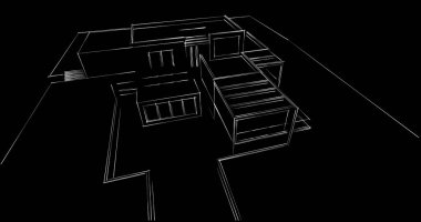 soyut mimari duvar kağıdı tasarımı, dijital konsept arkaplan