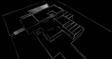 soyut mimari duvar kağıdı tasarımı, dijital konsept arkaplan