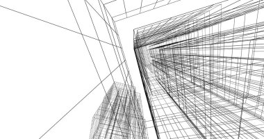 soyut mimari duvar kağıdı tasarımı, dijital konsept arkaplan