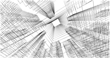 soyut mimari duvar kağıdı tasarımı, dijital konsept arkaplan