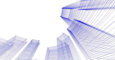 soyut mimari duvar kağıdı tasarımı, dijital konsept arkaplan