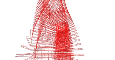 soyut mimari duvar kağıdı tasarımı, dijital konsept arkaplan