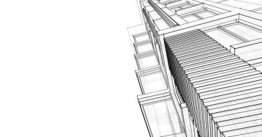 soyut mimari duvar kağıdı tasarımı, dijital konsept arkaplan