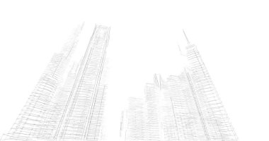 soyut mimari duvar kağıdı tasarımı, dijital konsept arkaplan