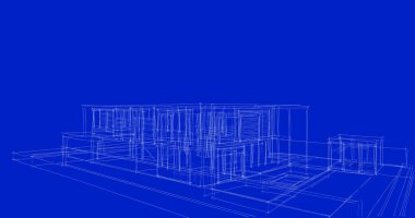 soyut mimari duvar kağıdı tasarımı, dijital konsept arkaplan