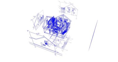 soyut mimari duvar kağıdı tasarımı, dijital konsept arkaplan