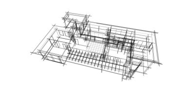 soyut mimari duvar kağıdı tasarımı, dijital konsept arkaplan