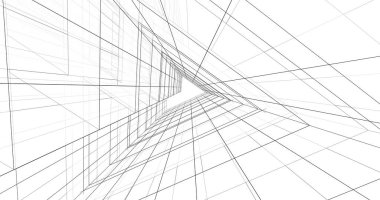 soyut mimari duvar kağıdı tasarımı, dijital konsept arkaplan