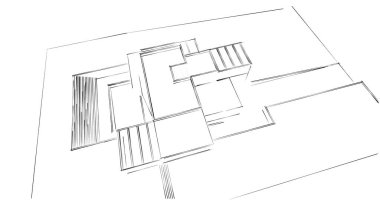 soyut mimari duvar kağıdı tasarımı, dijital konsept arkaplan