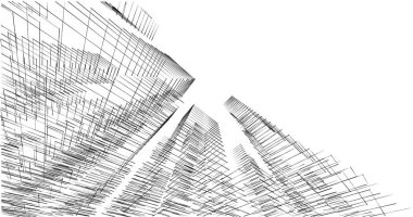 soyut mimari duvar kağıdı tasarımı, dijital konsept arkaplan