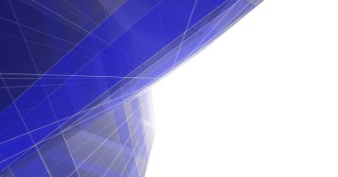 Mimari sanat konseptinde soyut çizgiler, minimum geometrik şekiller. 