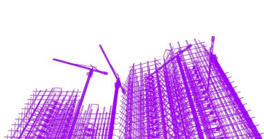soyut mimari duvar kağıdı tasarımı, dijital konsept arkaplan