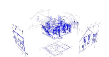 soyut mimari duvar kağıdı tasarımı, dijital konsept arkaplan