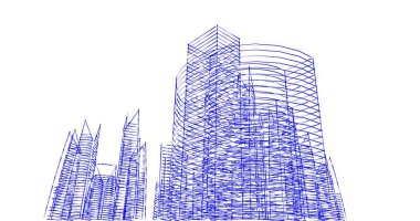 soyut mimari duvar kağıdı tasarımı, dijital konsept arkaplan