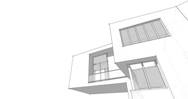 soyut mimari duvar kağıdı tasarımı, dijital konsept arkaplan