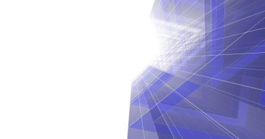 Mimari sanat konseptinde soyut çizgiler, minimum geometrik şekiller. 