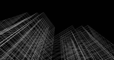 soyut mimari duvar kağıdı tasarımı, dijital konsept arkaplan