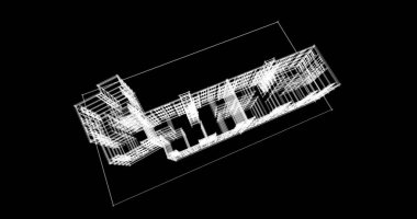 soyut mimari duvar kağıdı tasarımı, dijital konsept arkaplan