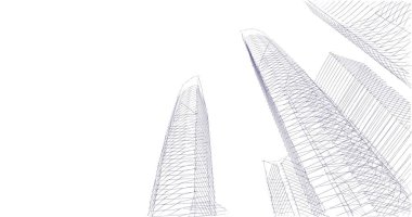 soyut mimari duvar kağıdı tasarımı, dijital konsept arkaplan