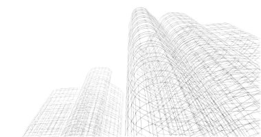 soyut mimari duvar kağıdı tasarımı, dijital konsept arkaplan