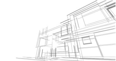 soyut mimari duvar kağıdı tasarımı, dijital konsept arkaplan