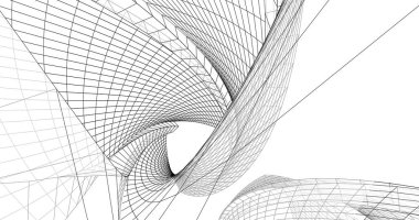 soyut mimari duvar kağıdı tasarımı, dijital konsept arkaplan