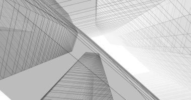 soyut mimari duvar kağıdı tasarımı, dijital konsept arkaplan