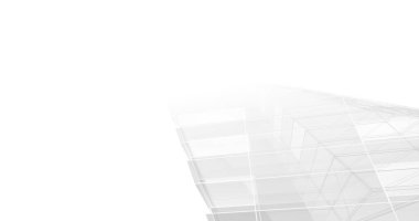 Mimari sanat konseptinde soyut çizgiler, minimum geometrik şekiller. 