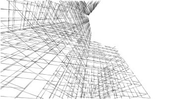 soyut mimari duvar kağıdı tasarımı, dijital konsept arkaplan