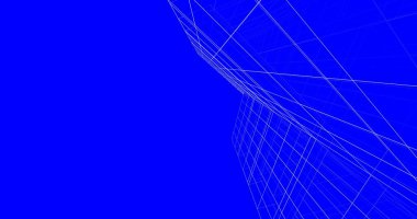 Mimari sanat konseptinde soyut çizgiler, minimum geometrik şekiller. 