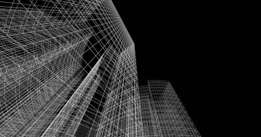 soyut mimari duvar kağıdı tasarımı, dijital konsept arkaplan