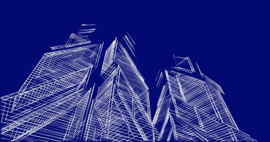 soyut mimari duvar kağıdı tasarımı, dijital konsept arkaplan