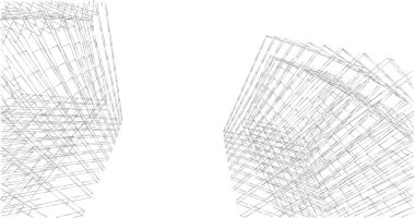 soyut mimari duvar kağıdı tasarımı, dijital konsept arkaplan