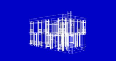 soyut mimari duvar kağıdı tasarımı, dijital konsept arkaplan