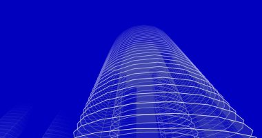 soyut mimari duvar kağıdı tasarımı, dijital konsept arkaplan