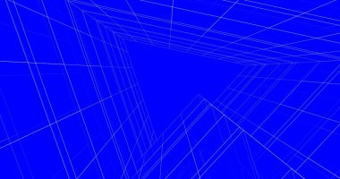 Mimari sanat konseptinde soyut çizgiler, minimum geometrik şekiller. 