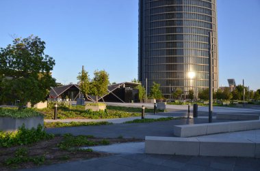 soyut mimari duvar kağıdı tasarımı, dijital konsept arkaplan