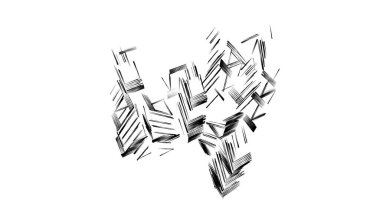 soyut mimari duvar kağıdı tasarımı, dijital konsept arkaplan