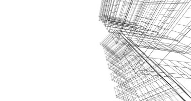 soyut mimari duvar kağıdı tasarımı, dijital konsept arkaplan