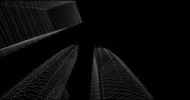 soyut mimari duvar kağıdı tasarımı, dijital konsept arkaplan