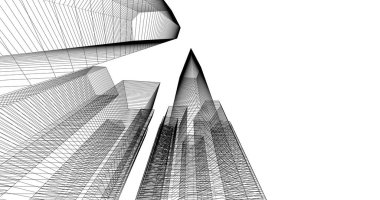 soyut mimari duvar kağıdı tasarımı, dijital konsept arkaplan